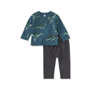 Tea Collection Boys Dynamic Dinos Apparel Sets size: 6-9 Months